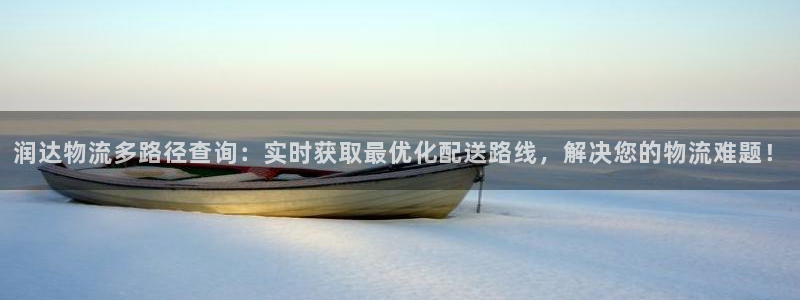狗子28退款：润达物流多路径查询：实